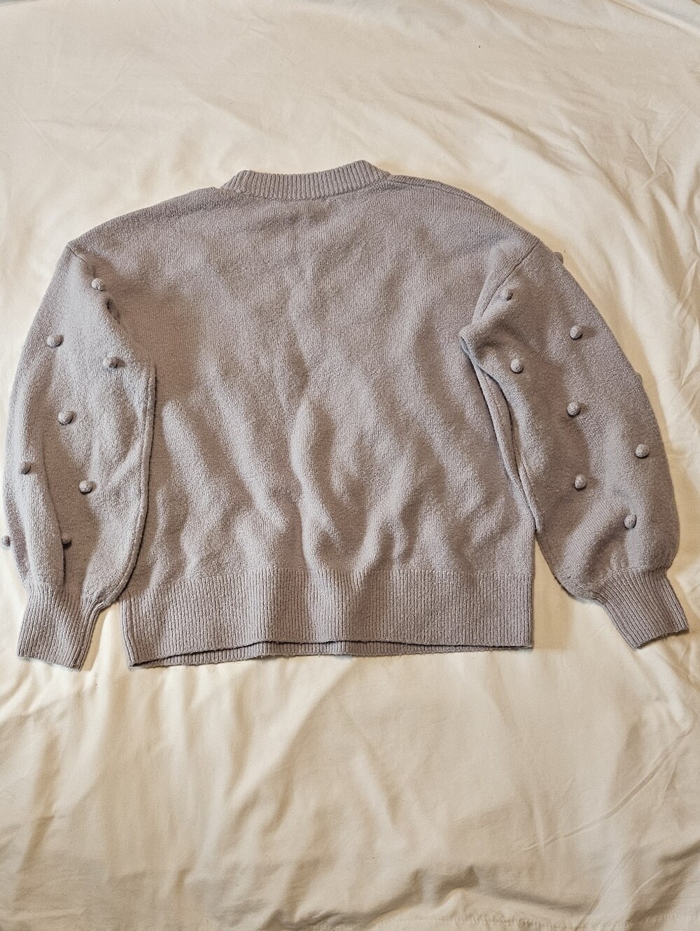 Madewell Brockton Bobble Wool Pom Pom Cozy Chic Casual Crewneck Sweater Size XXS - Picture 8 of 9